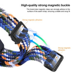 xDfind Magnetic Buckle Nylon Braided Watch Band, For Samsung Galaxy Fit 3