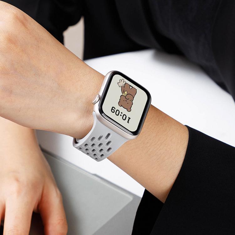 xDfind Magnetic Clasp Silicone Watch Band, For Apple Watch 42 / 44 / 45 / 46 / 49mm, For Apple Watch 38 / 40 / 41 / S10 42mm