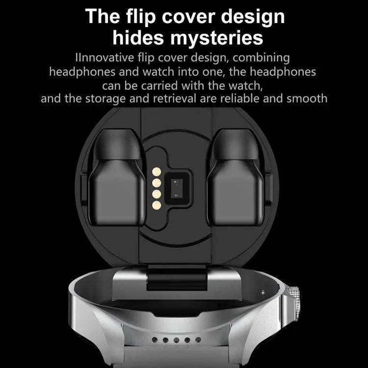 F36 1.46 inch TFT Color Screen 2 in 1 Bluetooth Earphone Smart Watch, Support Bluetooth Call / NFC