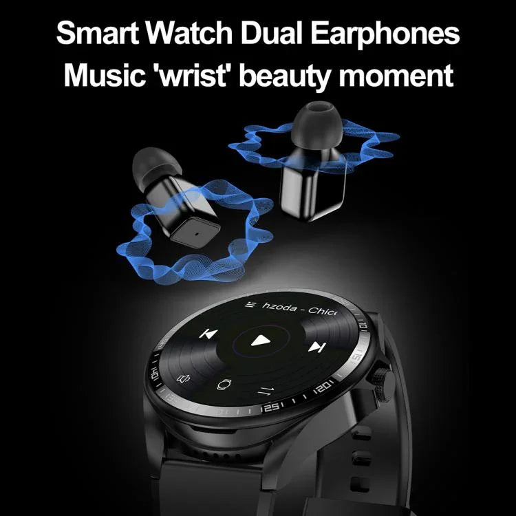 F36 1.46 inch TFT Color Screen 2 in 1 Bluetooth Earphone Smart Watch, Support Bluetooth Call / NFC
