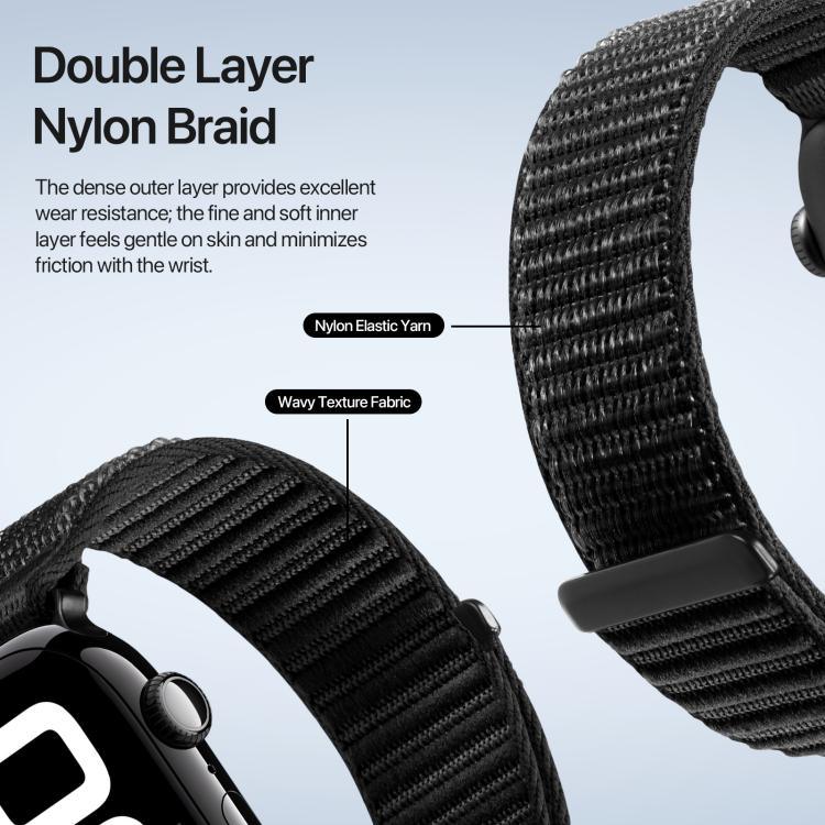 DUX DUCIS YE Series Nylon Woven Watch Strap, For Apple Watch 46mm / 49mm / 45mm / 44mm, For Apple Watch 42mm / 41mm / 40mm / 38mm
