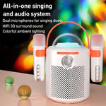 Lebo Y11 Outdoor Portable Wireless Karaoke Dual Microphone Bluetooth Speaker