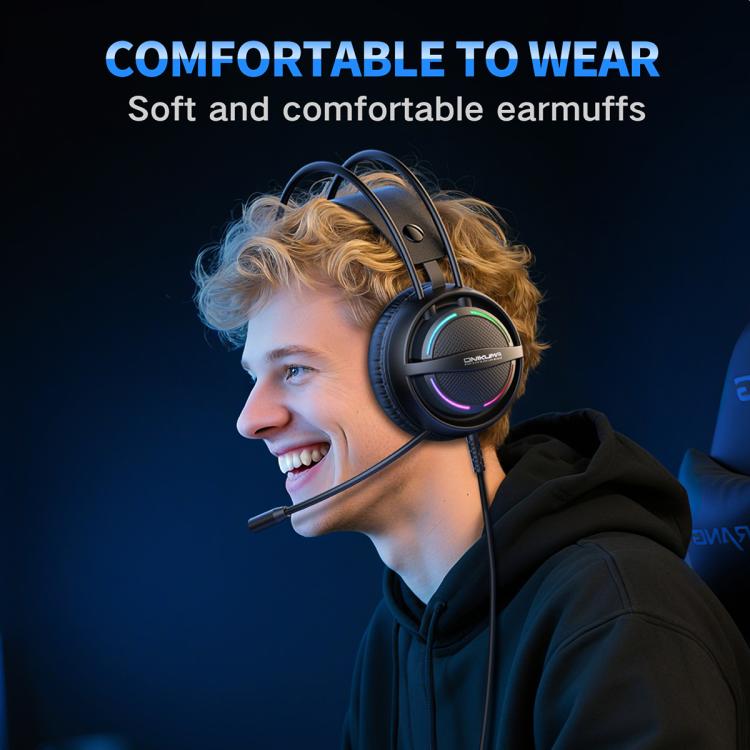 ONIKUMA X88 Head-mounted RGB Light E-Sports Gaming Headset, Cable Length: 2.2m, X88