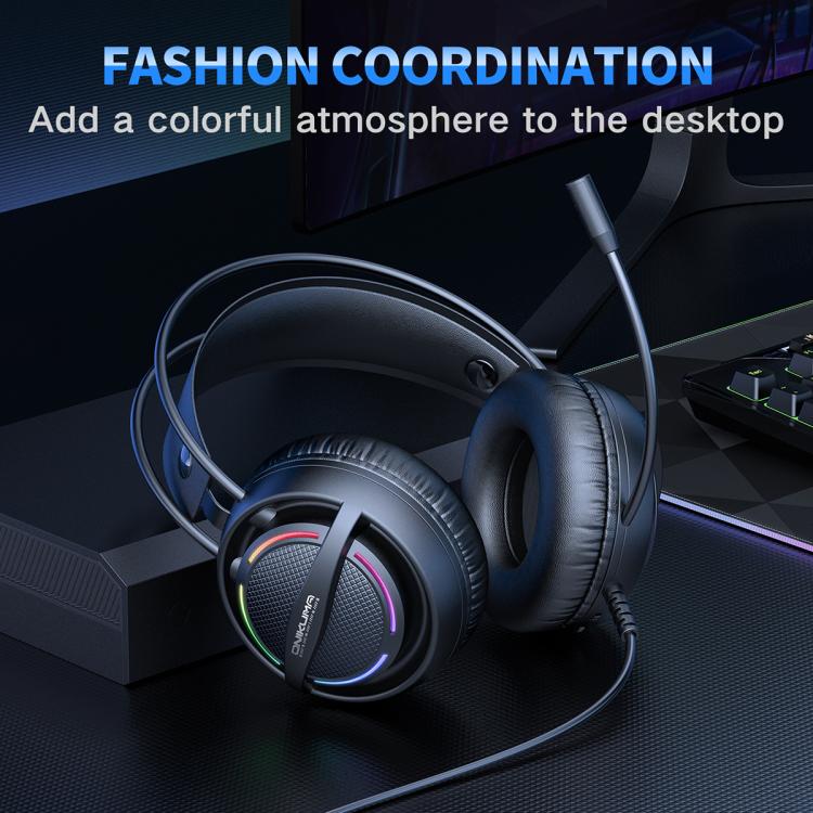 ONIKUMA X88 Head-mounted RGB Light E-Sports Gaming Headset, Cable Length: 2.2m, X88