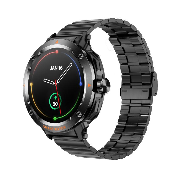 D13 2 in 1 Bluetooth Earphone Smart Call Watch, Support Bluetooth Call / NFC / Health Monitoring, Silicone Strap, 3-Bead Steel Strap, Milanese Steel Strap