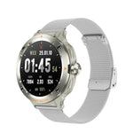 D13 2 in 1 Bluetooth Earphone Smart Call Watch, Support Bluetooth Call / NFC / Health Monitoring, Silicone Strap, 3-Bead Steel Strap, Milanese Steel Strap