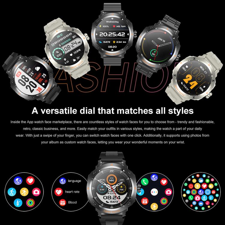 D13 2 in 1 Bluetooth Earphone Smart Call Watch, Support Bluetooth Call / NFC / Health Monitoring, Silicone Strap, 3-Bead Steel Strap, Milanese Steel Strap