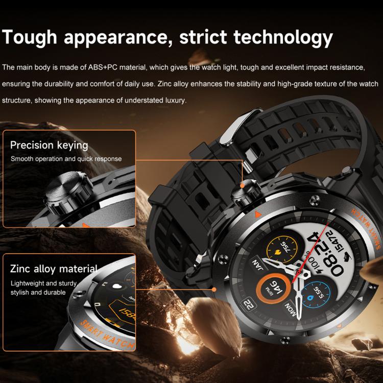 D13 2 in 1 Bluetooth Earphone Smart Call Watch, Support Bluetooth Call / NFC / Health Monitoring, Silicone Strap, 3-Bead Steel Strap, Milanese Steel Strap