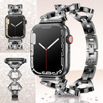 xDfind O-shaped Diamond Metal Watch Band, For Apple Watch 42 / 44 / 45 / 46 / 49mm, For Apple Watch 38 / 40 / 41 / S10 42mm
