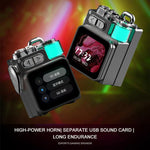 DK08 Smart LED Screen Cool Style Portable RGB Light Bluetooth Speaker, DK08