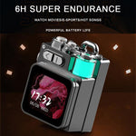 DK08 Smart LED Screen Cool Style Portable RGB Light Bluetooth Speaker, DK08