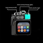 DK08 Smart LED Screen Cool Style Portable RGB Light Bluetooth Speaker, DK08