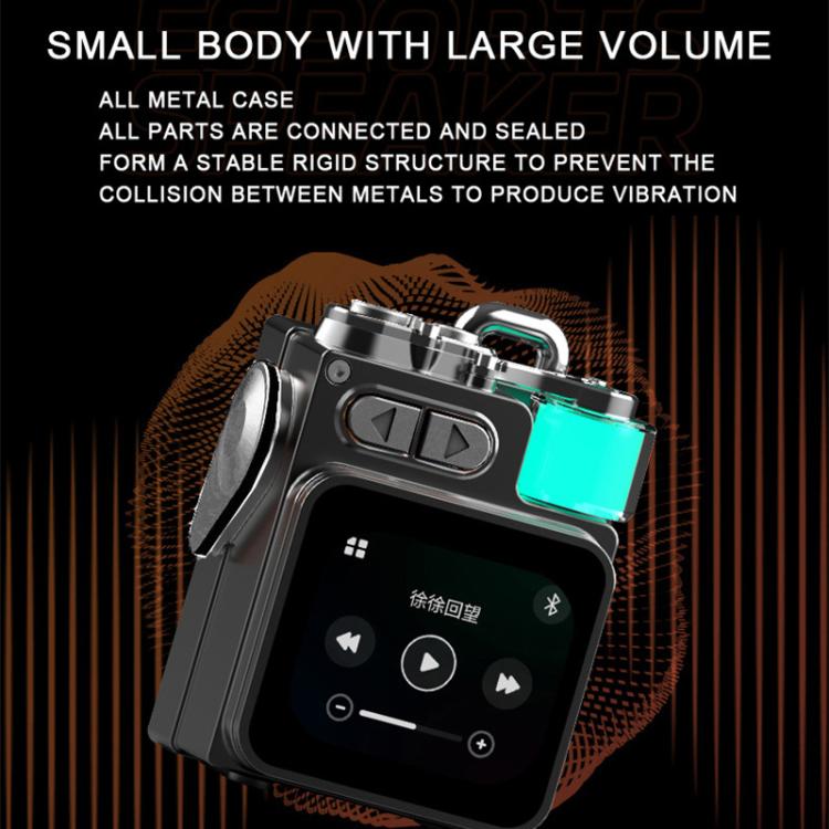 DK08 Smart LED Screen Cool Style Portable RGB Light Bluetooth Speaker, DK08