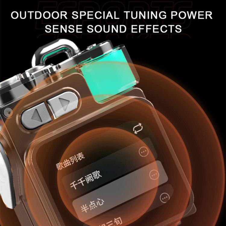 DK08 Smart LED Screen Cool Style Portable RGB Light Bluetooth Speaker, DK08