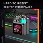 DK08 Smart LED Screen Cool Style Portable RGB Light Bluetooth Speaker, DK08