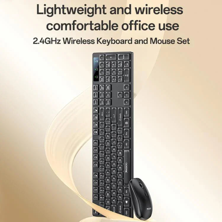 Yesido KB42 2.4G Business Wireless Keyboard Mouse Set, Arabic Version, English Version