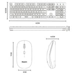 Yesido KB42 2.4G Business Wireless Keyboard Mouse Set, Arabic Version, English Version