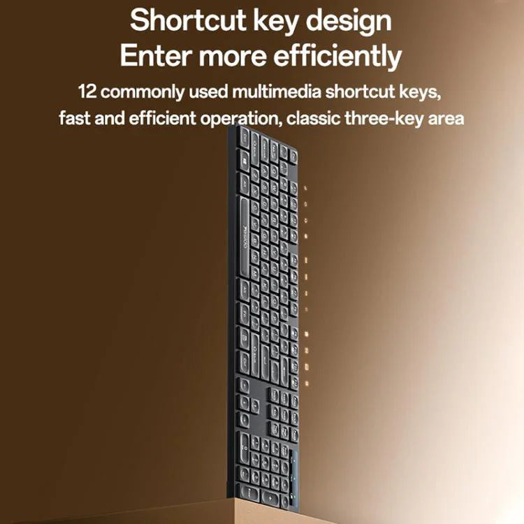 Yesido KB42 2.4G Business Wireless Keyboard Mouse Set, Arabic Version, English Version