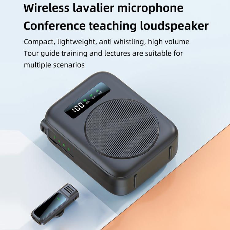 M10 Mini Wireless Microphone Teaching Voice Amplifier with Screen Display