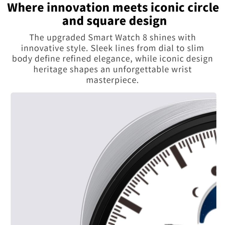 HD8 mini 1.29 inch BT5.4 Sport Smart Watch, Support Bluetooth Call / Sleep / Blood Oxygen / Heart Rate / Blood Pressure Health Monitor