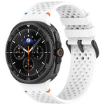 xDfind Alloy Black Buckle Honeycomb Breathable Silicone Watch Band, For Samsung Galaxy Watch8 / Watch8 Classic