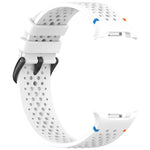 xDfind Alloy Black Buckle Honeycomb Breathable Silicone Watch Band, For Samsung Galaxy Watch8 / Watch8 Classic