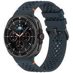 xDfind Alloy Black Buckle Honeycomb Breathable Silicone Watch Band, For Samsung Galaxy Watch8 / Watch8 Classic