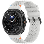 xDfind Alloy Black Buckle Honeycomb Breathable Silicone Watch Band, For Samsung Galaxy Watch8 / Watch8 Classic