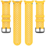 xDfind Alloy Black Buckle Honeycomb Breathable Silicone Watch Band, For Samsung Galaxy Watch8 / Watch8 Classic