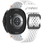 xDfind Ladder Black Buckle Honeycomb Breathable Silicone Watch Band, For Samsung Galaxy Watch8 / Watch8 Classic