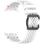 xDfind Ladder Black Buckle Honeycomb Breathable Silicone Watch Band, For Samsung Galaxy Watch8 / Watch8 Classic