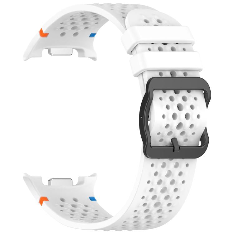 xDfind Ladder Black Buckle Honeycomb Breathable Silicone Watch Band, For Samsung Galaxy Watch8 / Watch8 Classic