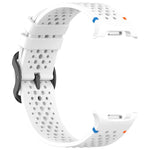 xDfind Ladder Black Buckle Honeycomb Breathable Silicone Watch Band, For Samsung Galaxy Watch8 / Watch8 Classic