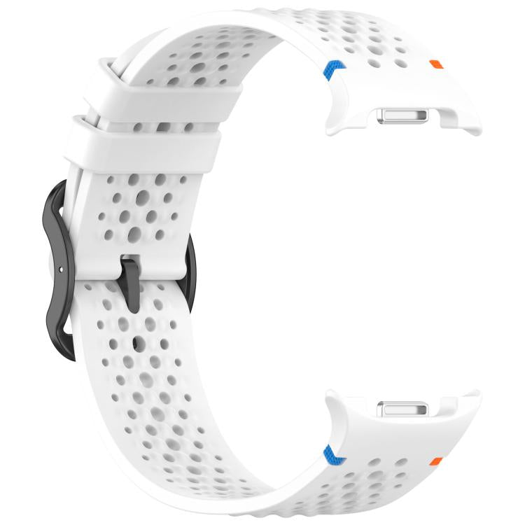 xDfind Ladder Black Buckle Honeycomb Breathable Silicone Watch Band, For Samsung Galaxy Watch8 / Watch8 Classic