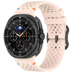 xDfind Ladder Black Buckle Honeycomb Breathable Silicone Watch Band, For Samsung Galaxy Watch8 / Watch8 Classic