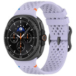 xDfind Ladder Black Buckle Honeycomb Breathable Silicone Watch Band, For Samsung Galaxy Watch8 / Watch8 Classic