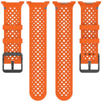 xDfind Ladder Black Buckle Honeycomb Breathable Silicone Watch Band, For Samsung Galaxy Watch8 / Watch8 Classic