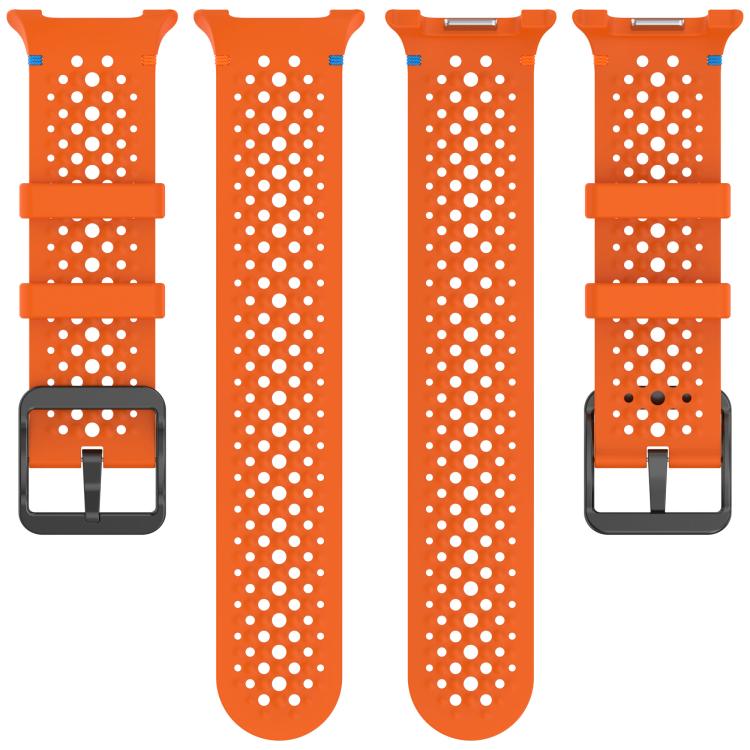 xDfind Ladder Black Buckle Honeycomb Breathable Silicone Watch Band, For Samsung Galaxy Watch8 / Watch8 Classic