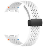 xDfind Magnetic Black Buckle Honeycomb Breathable Silicone Watch Band, For Samsung Galaxy Watch8 / Watch8 Classic