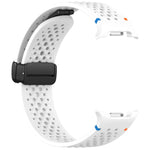 xDfind Magnetic Black Buckle Honeycomb Breathable Silicone Watch Band, For Samsung Galaxy Watch8 / Watch8 Classic