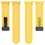 xDfind Magnetic Black Buckle Honeycomb Breathable Silicone Watch Band, For Samsung Galaxy Watch8 / Watch8 Classic