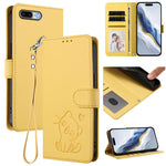 Embossed Heart Cat Leather Phone Case with Hand Strap, For iPhone XR, For iPhone XS Max, For iPhone 7 Plus / 8 Plus