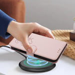 Embossed Heart Cat Leather Phone Case with Hand Strap, For iPhone 13 mini, For iPhone 12 / 12 Pro, For iPhone 12 Pro Max, For iPhone 12 mini