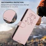 Embossed Heart Cat Leather Phone Case with Hand Strap, For iPhone XR, For iPhone XS Max, For iPhone 7 Plus / 8 Plus