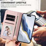Embossed Heart Cat Leather Phone Case with Hand Strap, For iPhone XR, For iPhone XS Max, For iPhone 7 Plus / 8 Plus