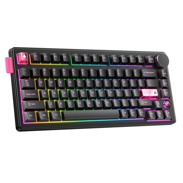 ONIKUMA MT706 81-Keys Hot Swappable Triple Mode Mechanical Keyboard, MT706