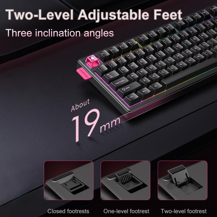 ONIKUMA MT706 81-Keys Hot Swappable Triple Mode Mechanical Keyboard, MT706