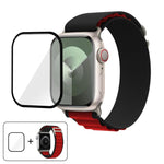 Buckle Loop Nylon Watch Band with 3D Curved Film, For Apple Watch Series 10 42mm