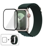 Buckle Loop Nylon Watch Band with 3D Curved Film, For Apple Watch Series 10 42mm