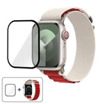 Buckle Loop Nylon Watch Band with 3D Curved Film, For Apple Watch Series 44mm